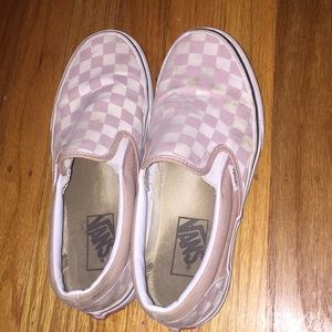 Pink Checkered Vans